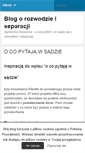 Mobile Screenshot of blogrozwod.pl